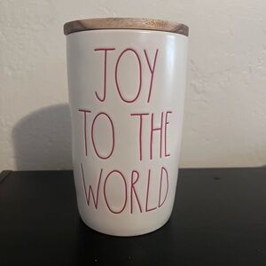 Rae Dunn Joy to the World Canister with Lid